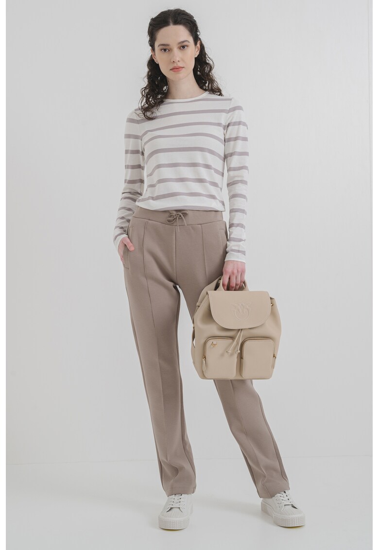 Bluza in dungi cu decolteu rotund