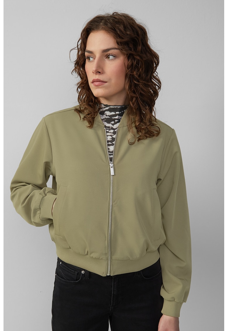 Jacheta bomber cu fermoar