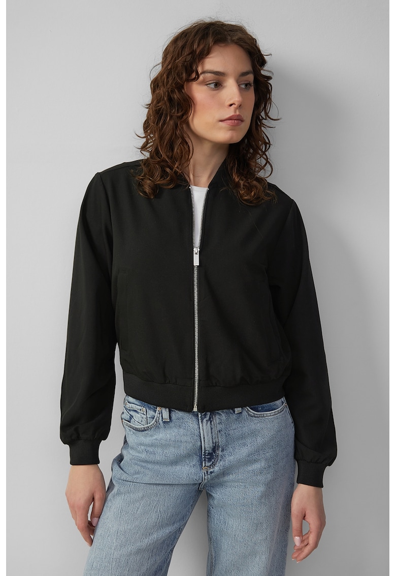 Jacheta bomber cu fermoar