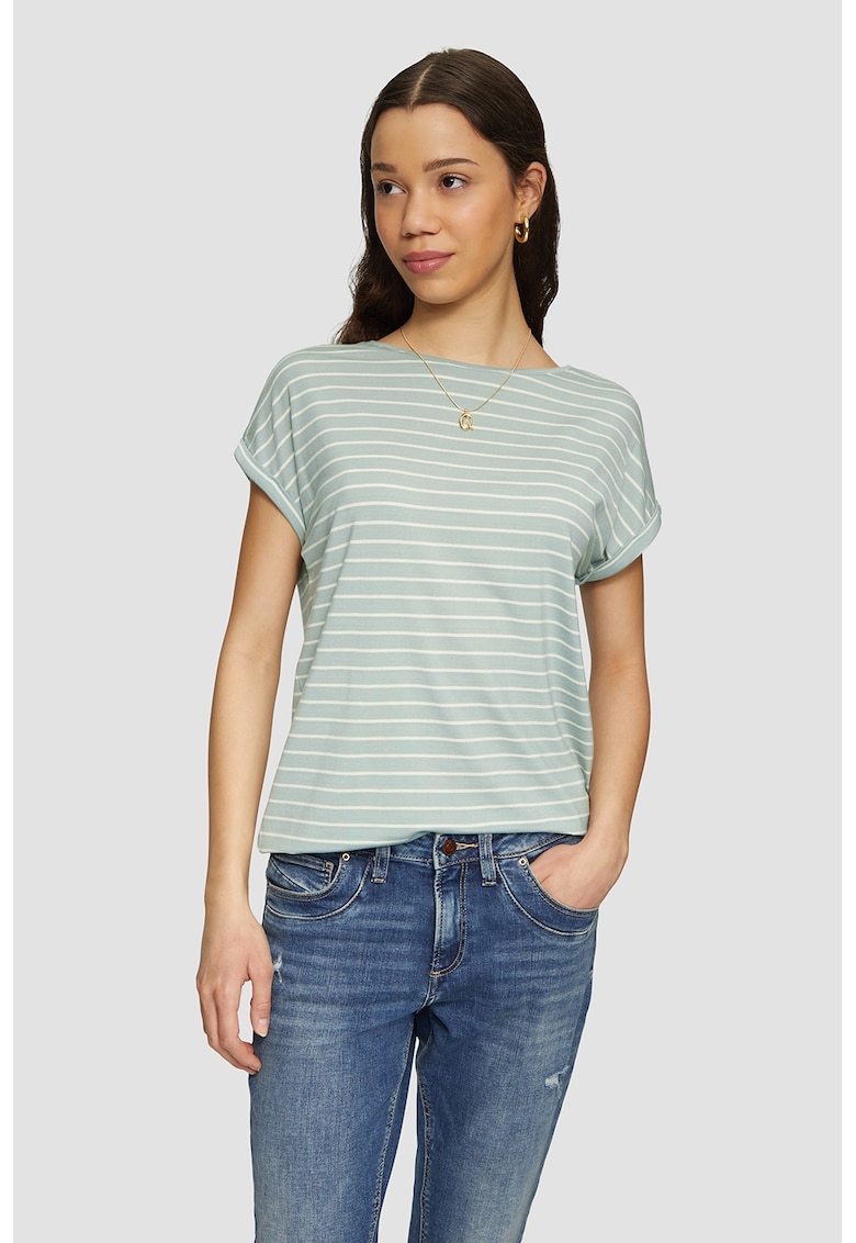 Tricou uni din amestec de lyocell