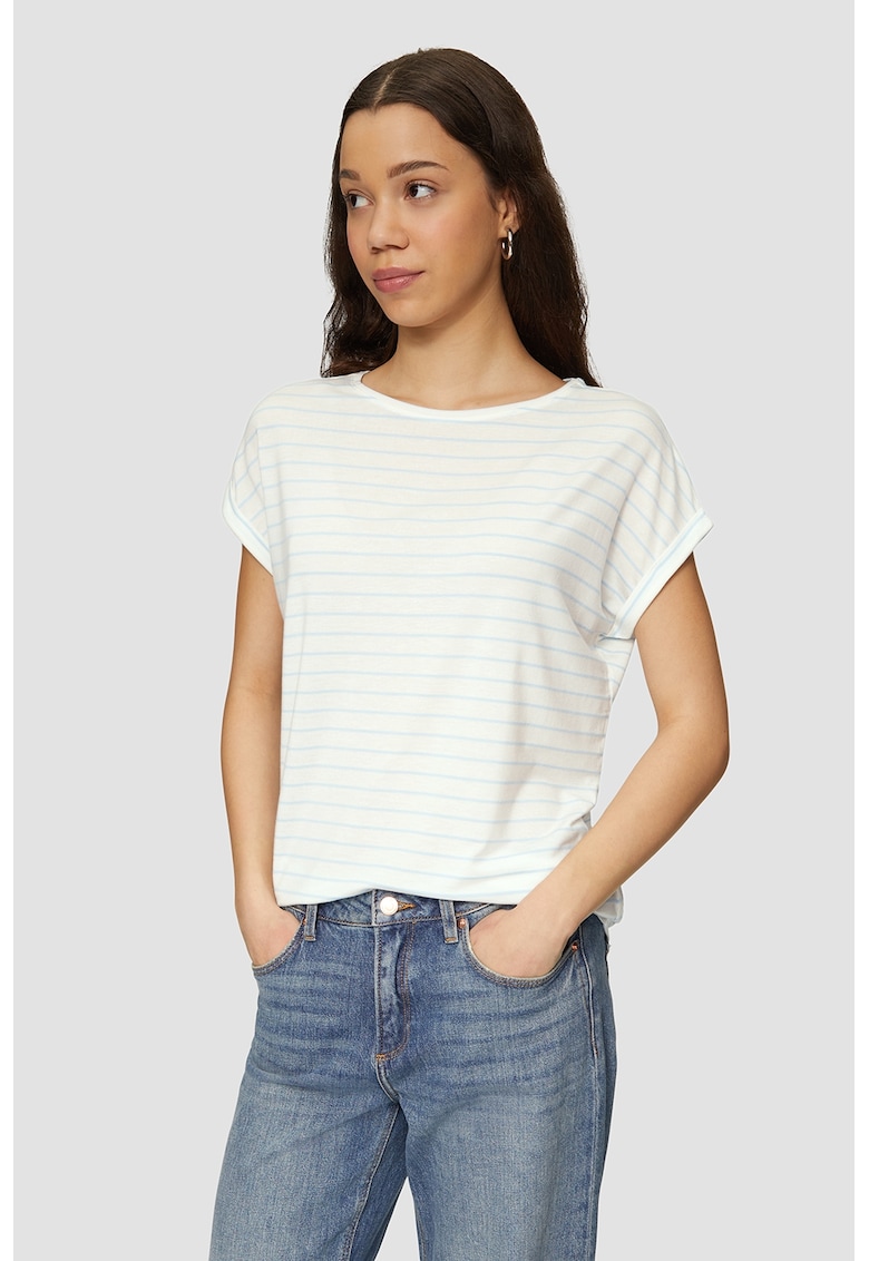 Tricou uni din amestec de lyocell