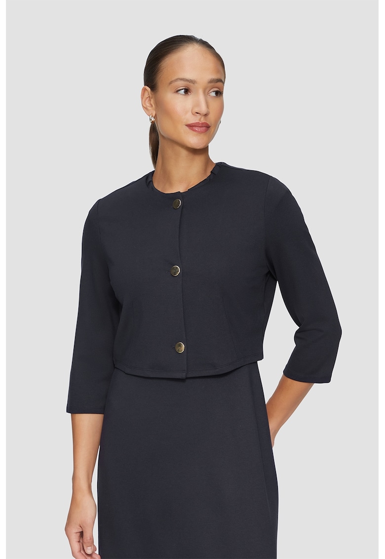 Sacou crop cu model uni