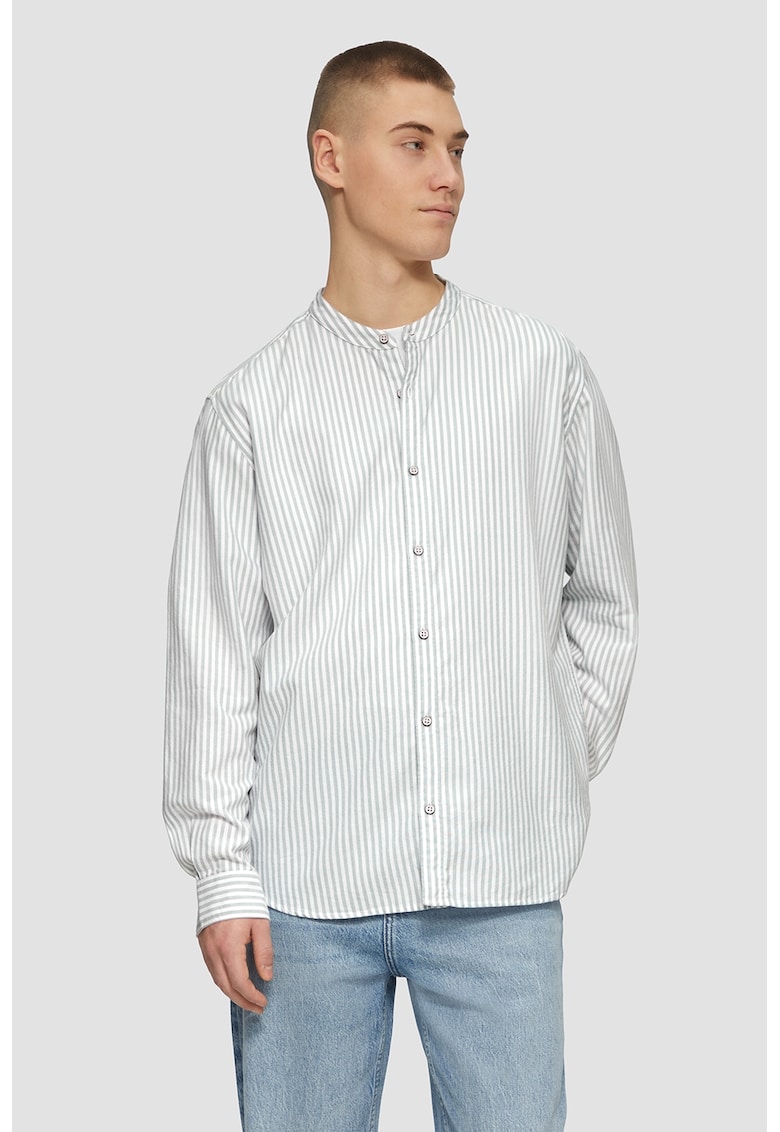 Camasa in dungi cu guler Mao