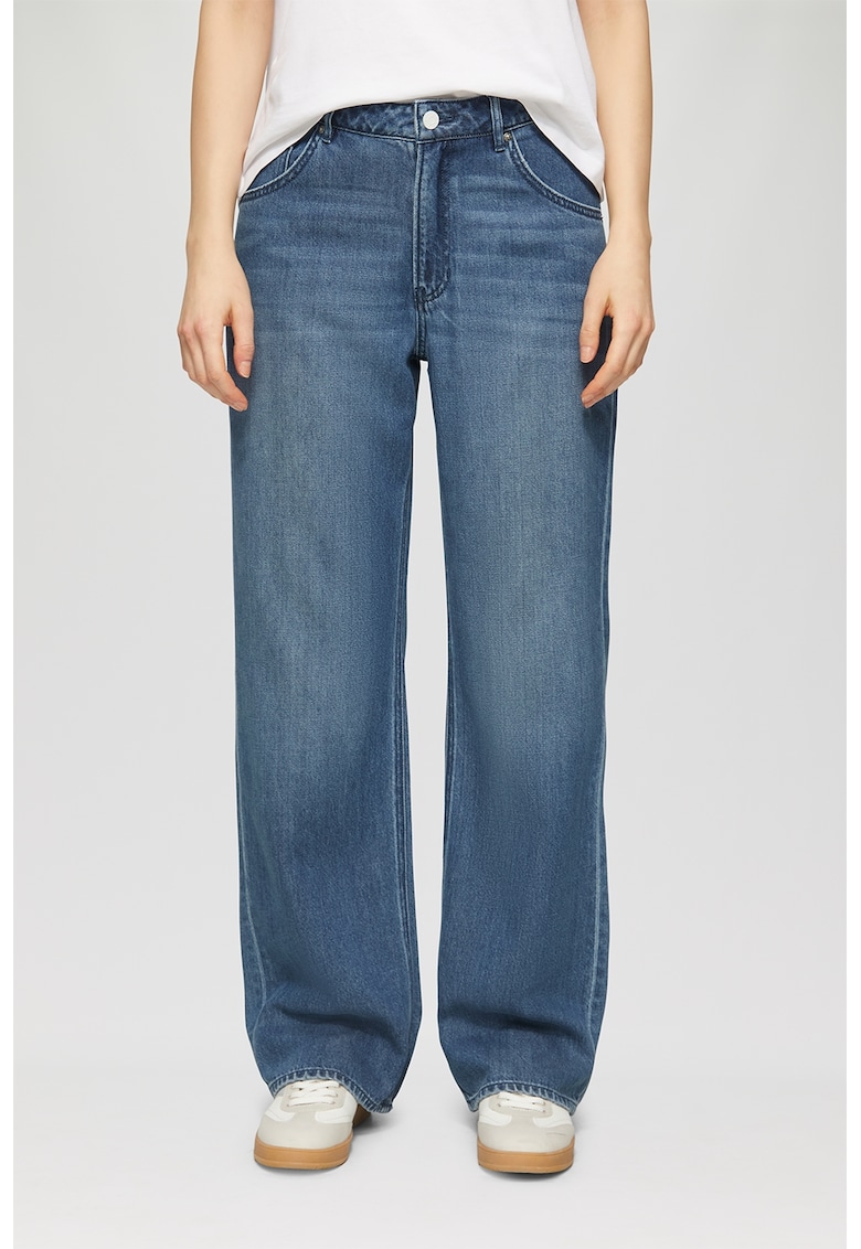 Blugi lejeri cu talie inalta