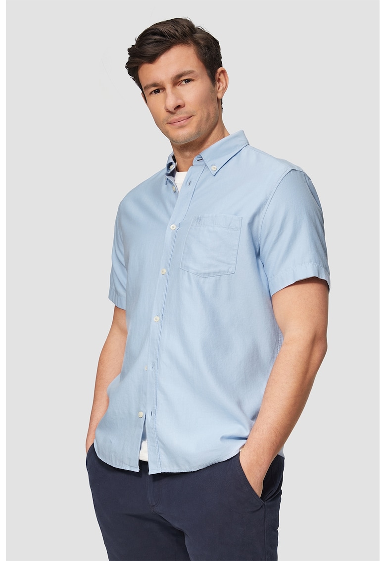 Camasa cu maneci scurte si guler cu nasturi