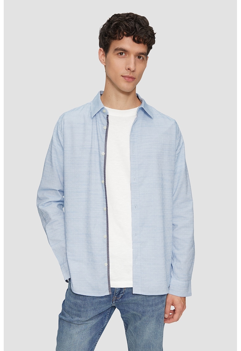 Camasa cu maneci lungi - Albastru deschis melange