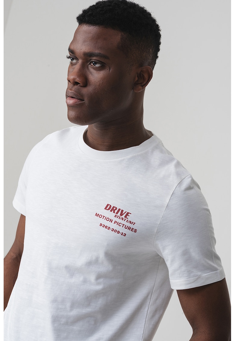 Tricou regular fit cu imprimeu pe spate