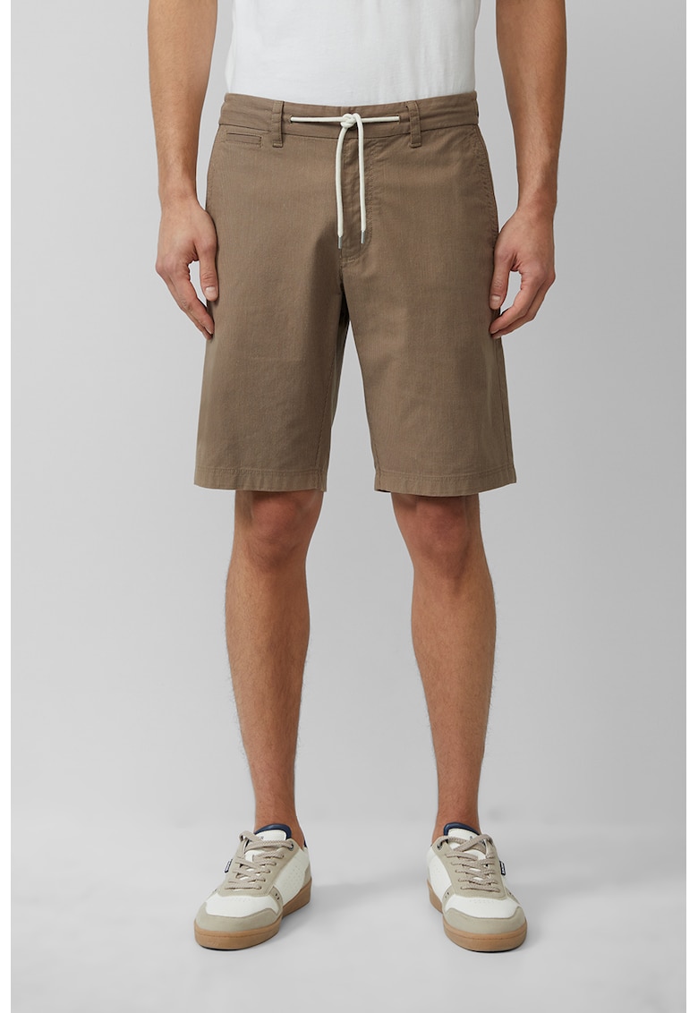 Pantaloni scurti cu snur - Maro camel