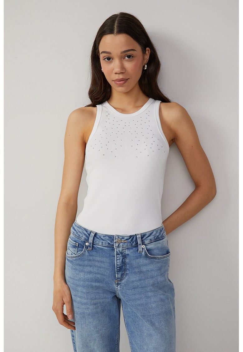 Top striat cu paiete