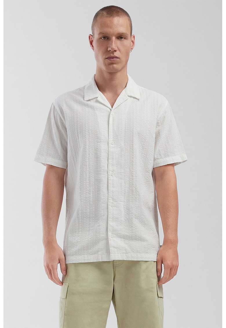 Camasa de bumbac cu maneci cazute Camasa de bumbac cu maneci cazute