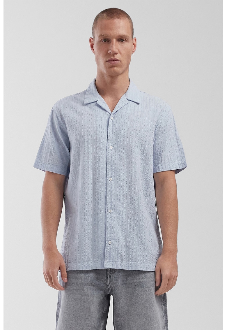 Camasa de bumbac cu maneci cazute Camasa de bumbac cu maneci cazute