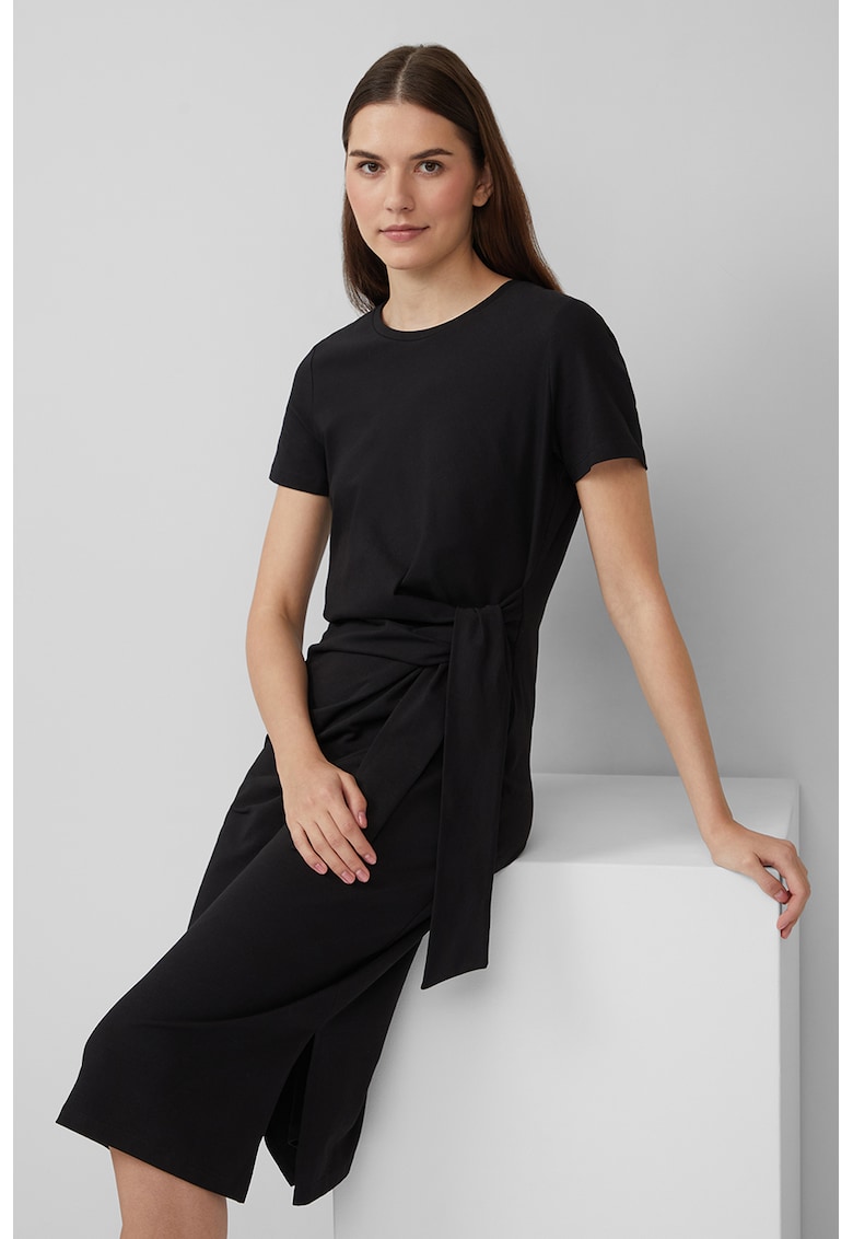 Rochie-tricou cu cordon in talie