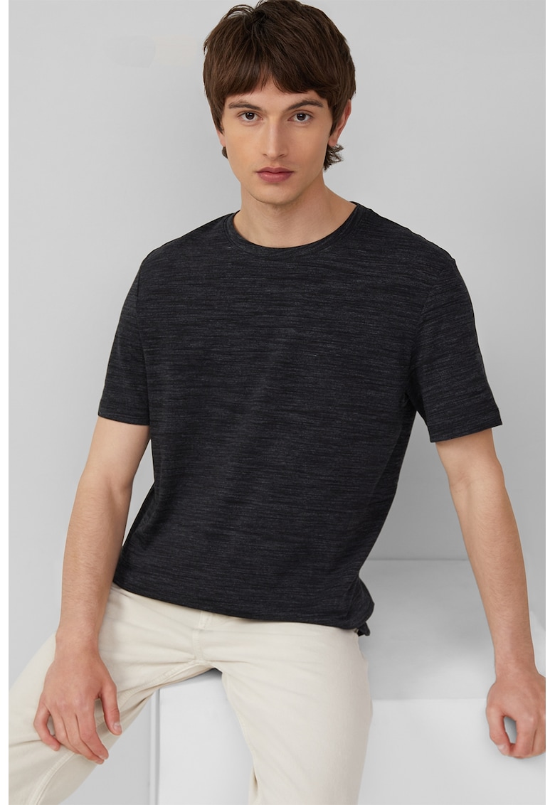 Tricou din amestec de bumbac - Negru