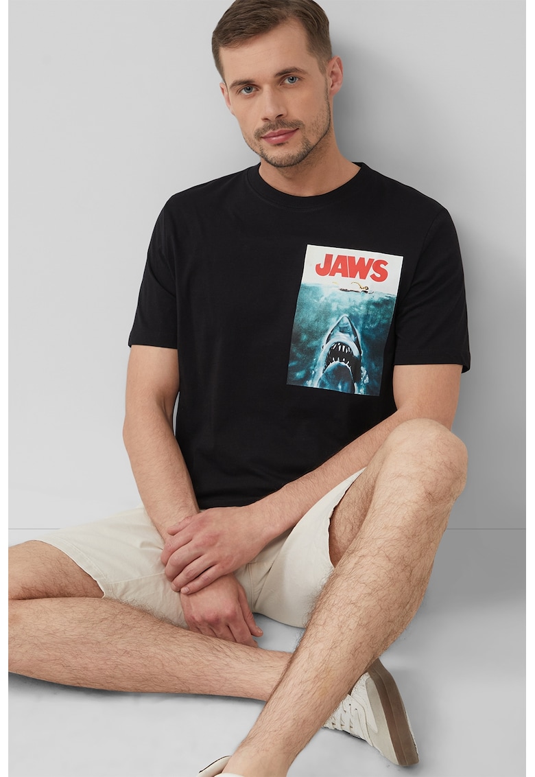 Tricou cu imprimeu foto - Rosu/Negru/Albastru