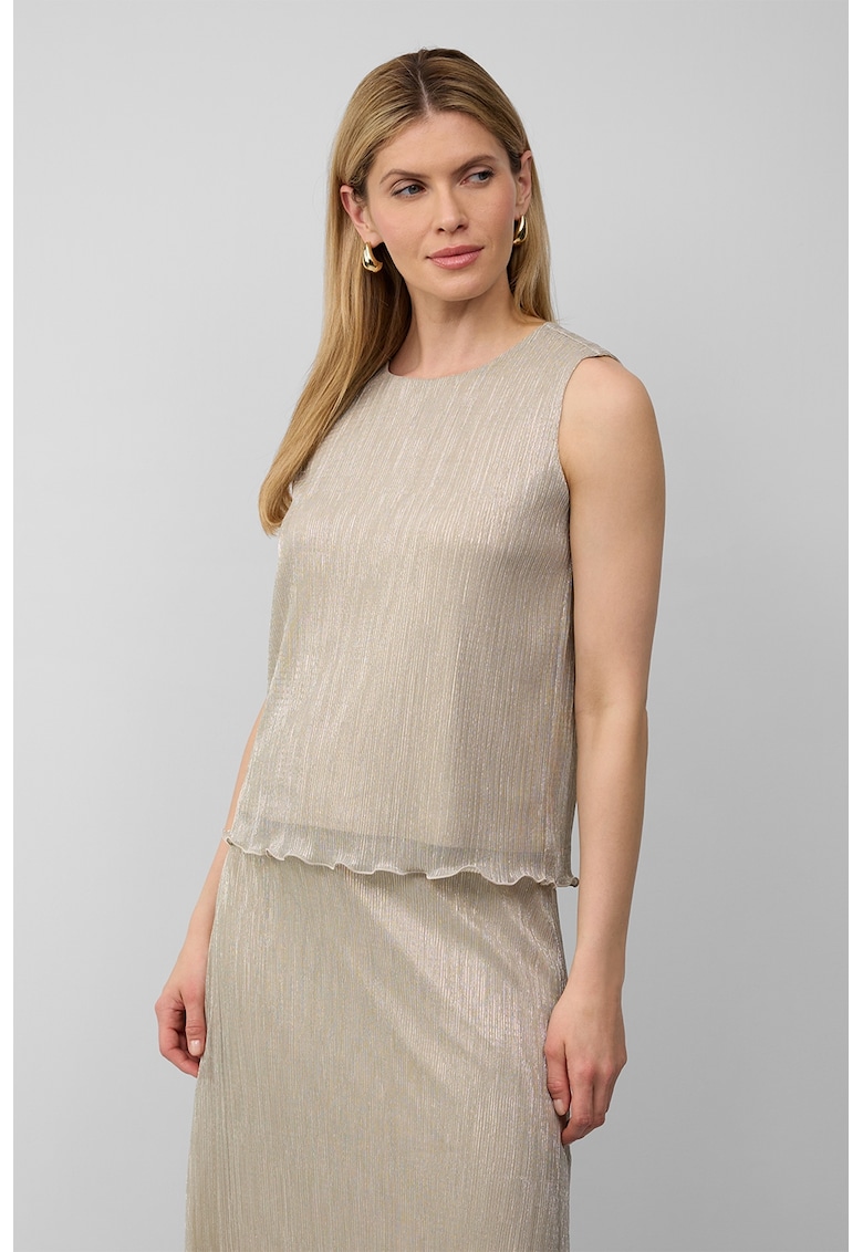 Bluza fara maneci cu decolteu rotund