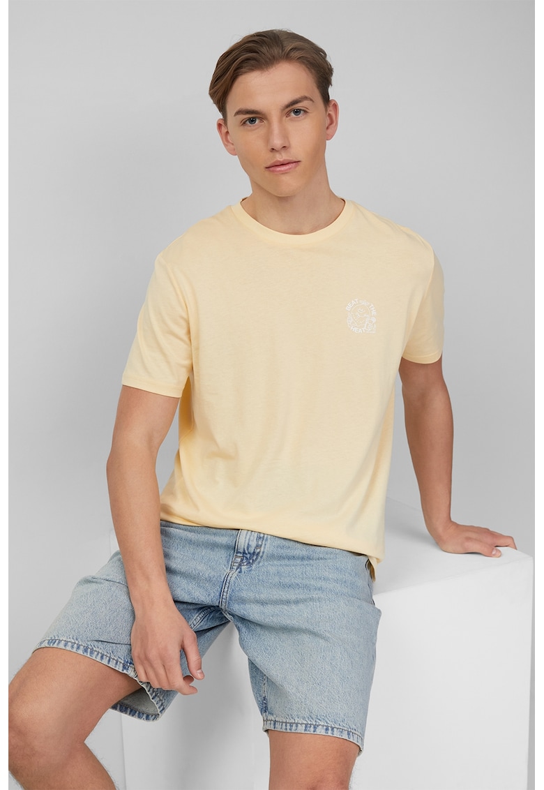 Tricou regular fit cu model grafic discret