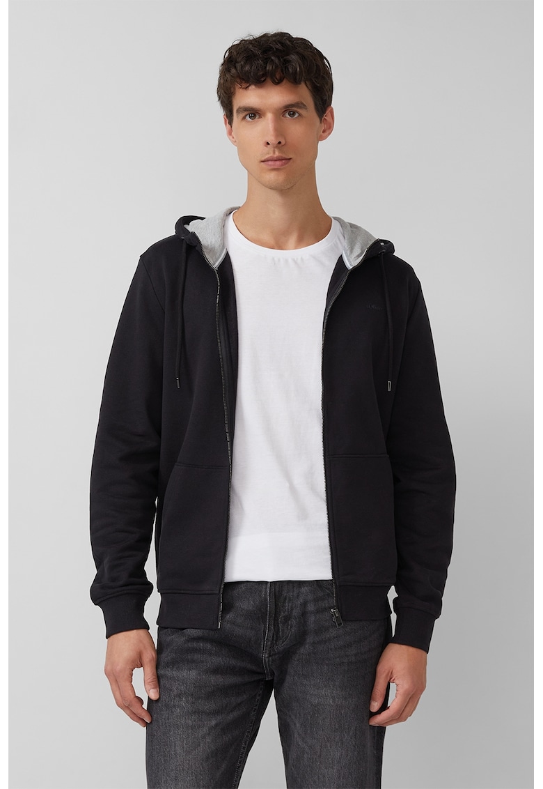 Hanorac regular-fit cu logo discret