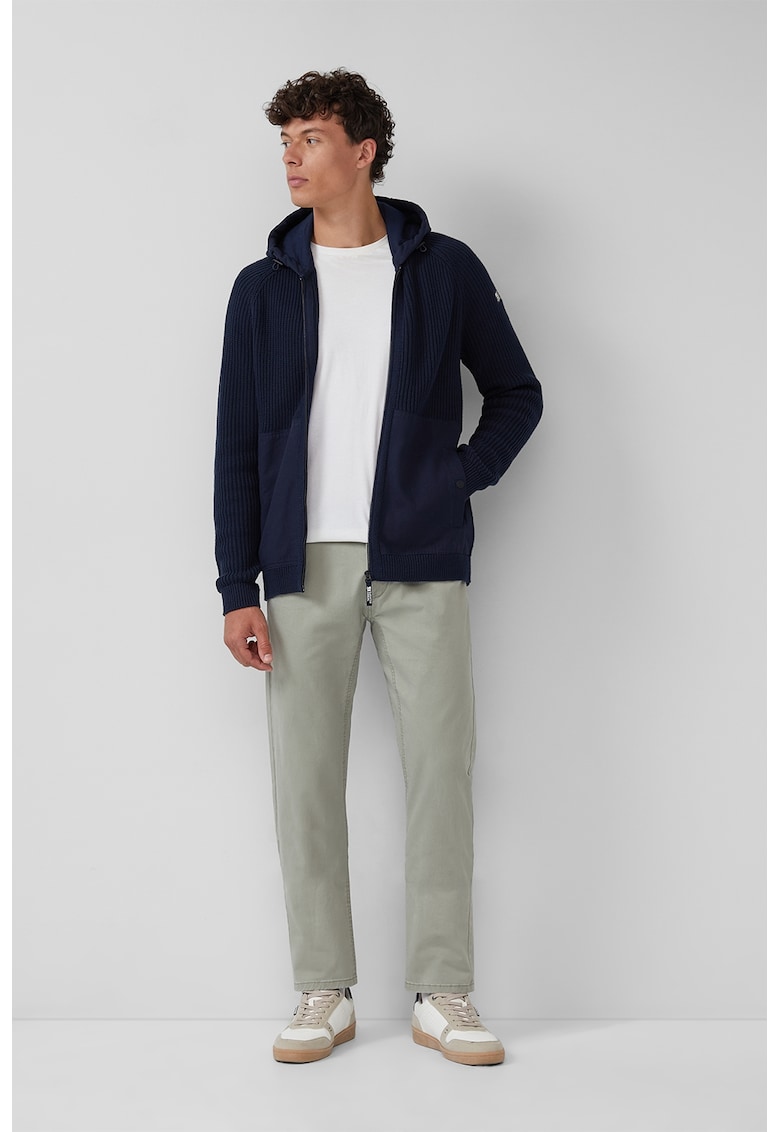 Pantaloni drepti cu model uni