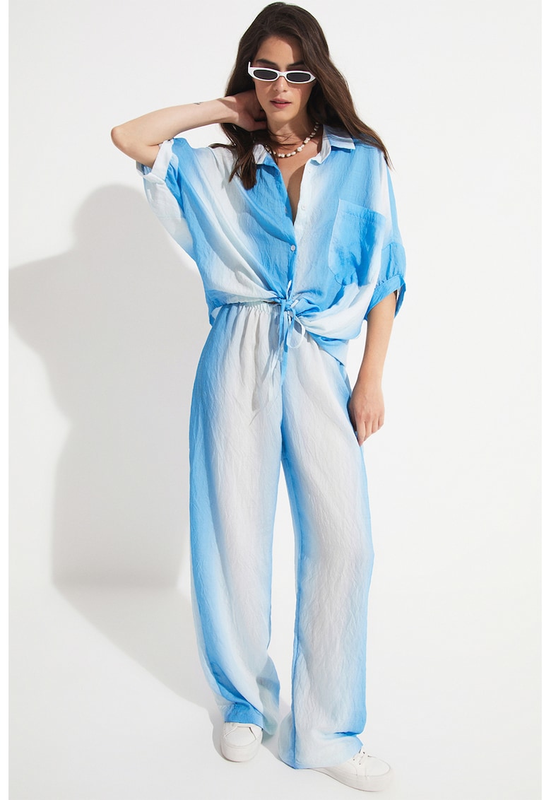 Set de camasa si pantaloni cu croiala ampla