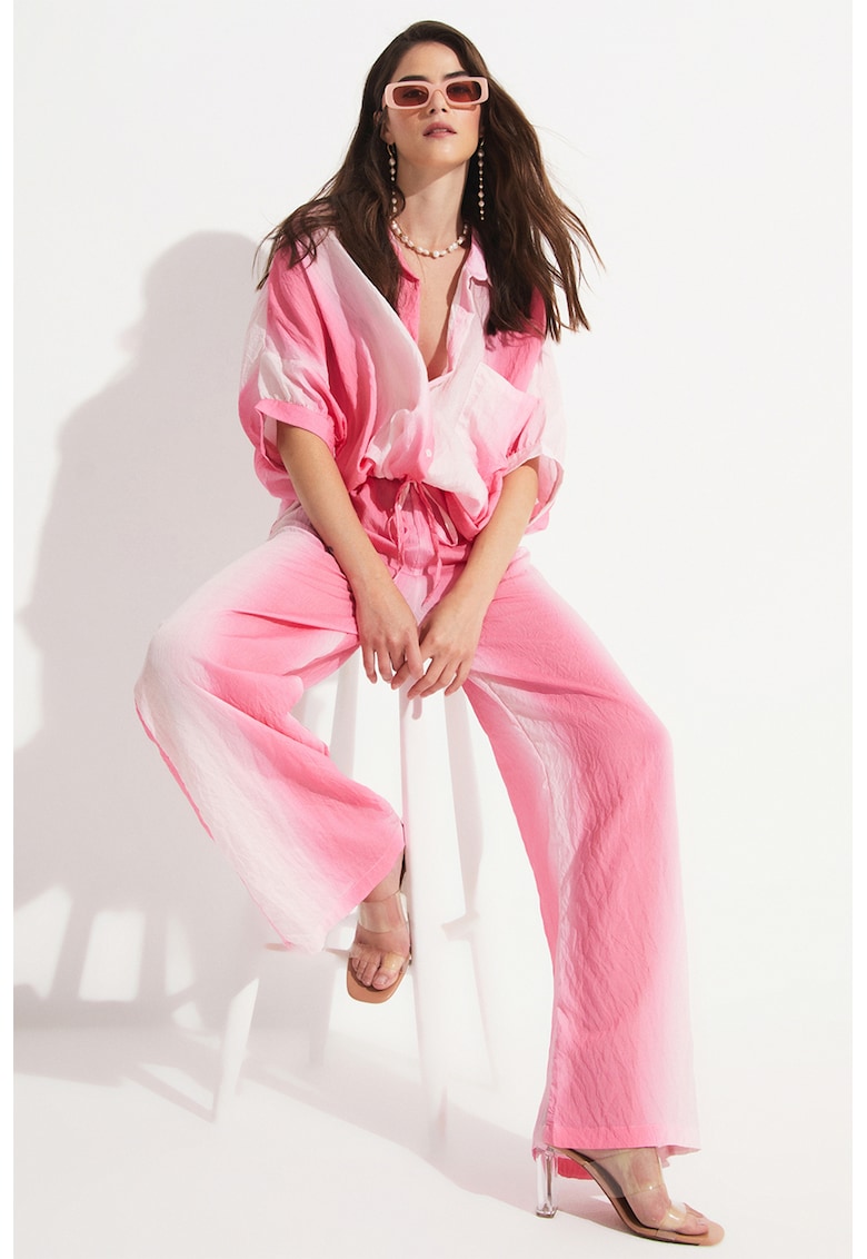 Set de camasa si pantaloni cu croiala ampla