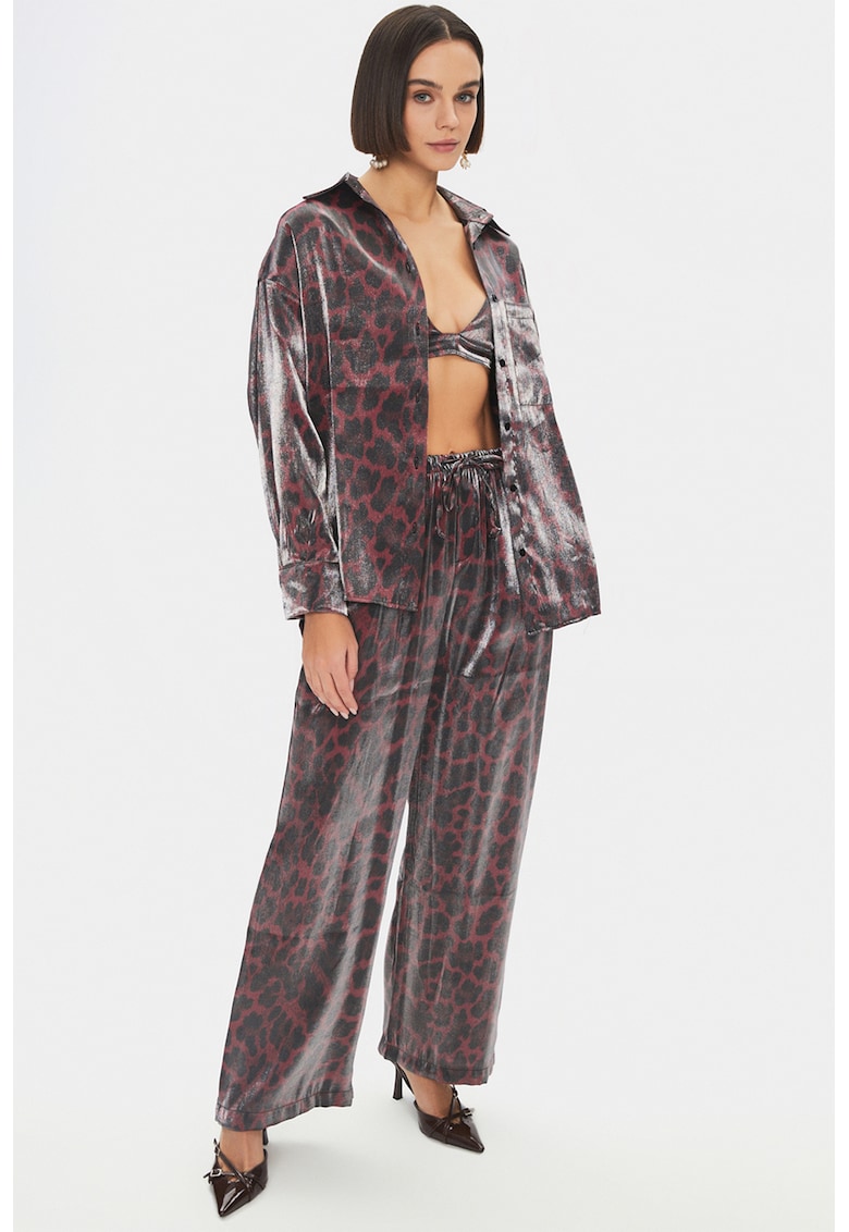 Set de imbracaminte cu imprimeu leopard - 3 Piese
