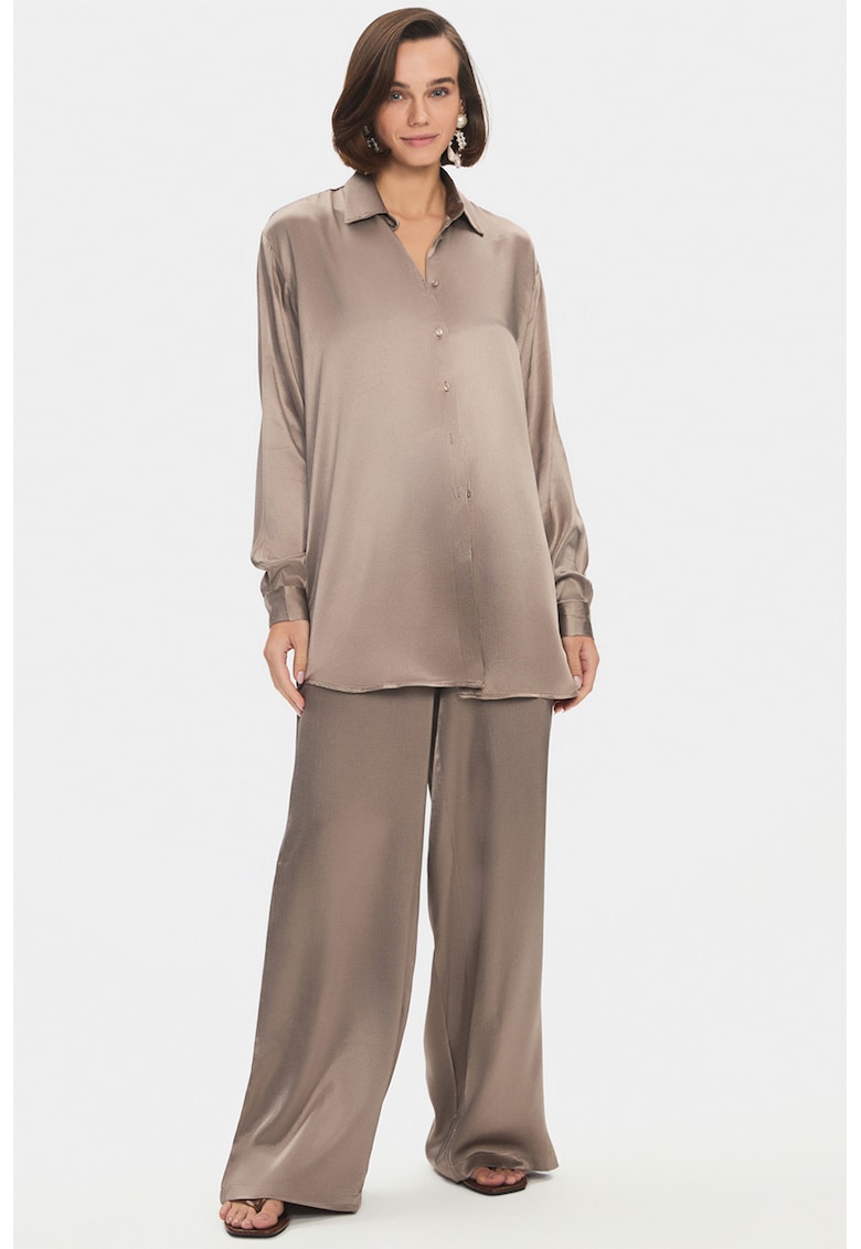 Set de camasa lejera si pantaloni cu snur