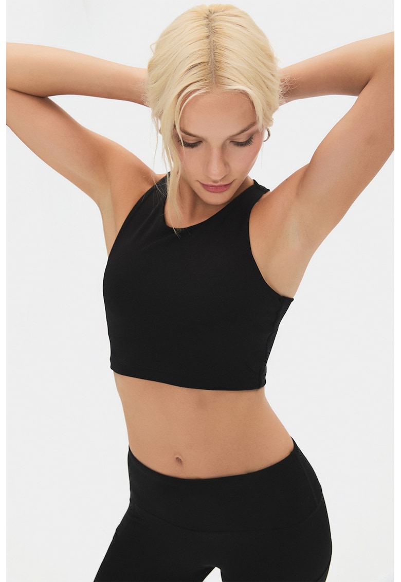 Top crop cu decolteu rotund Top crop cu decolteu rotund