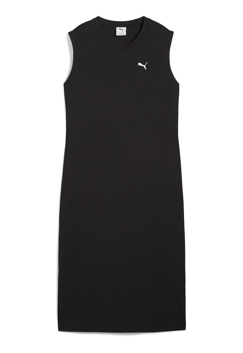 Rochie fara maneci cu logo discret