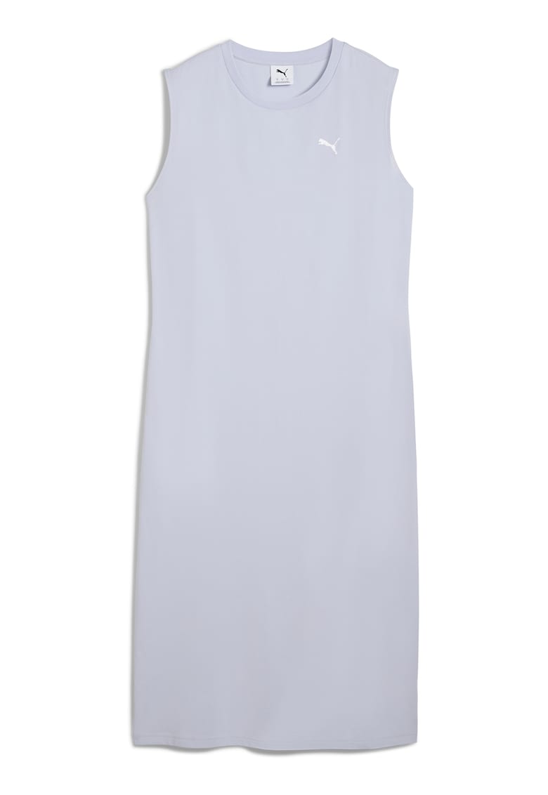 Rochie fara maneci cu logo discret