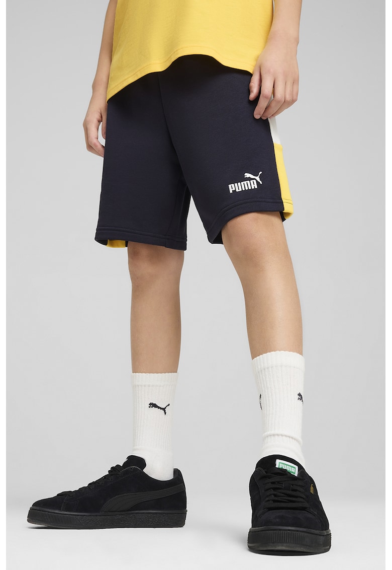 Pantaloni scurti din amestec de bumbac cu logo