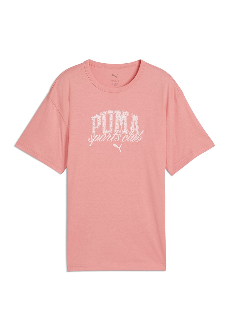 Tricou cu imprimeu logo - Roz