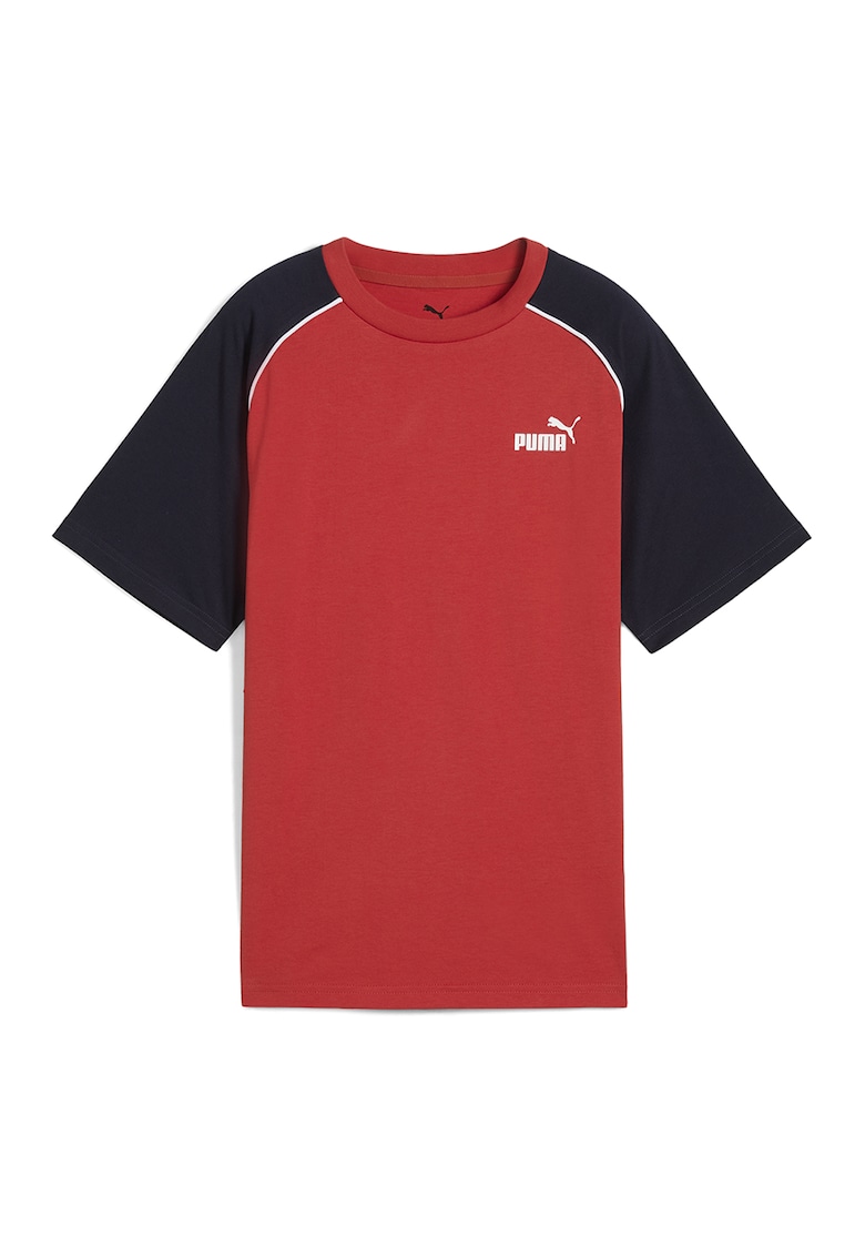 Tricou cu logo - Rosu/Bleumarin