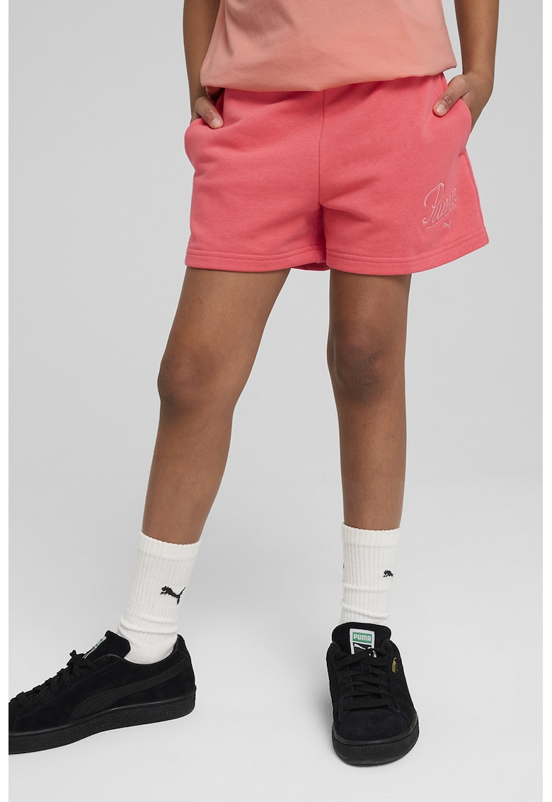 Pantaloni scurti din amestec de bumbac cu buzunare laterale