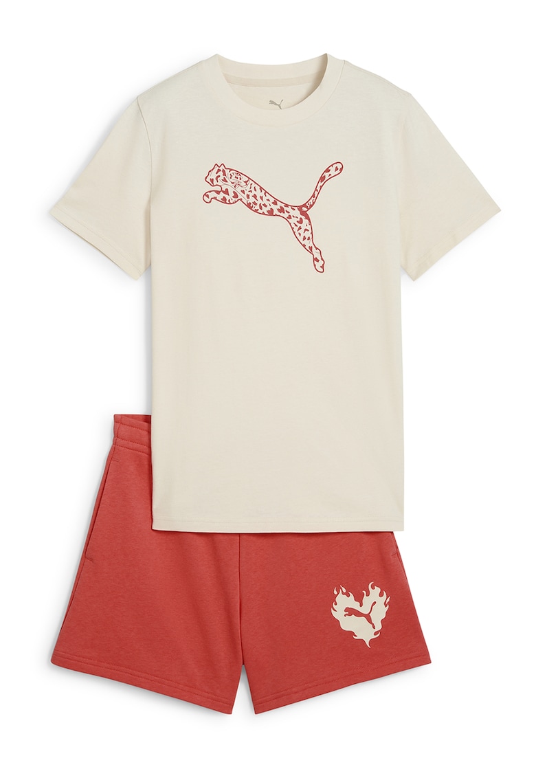 Set de tricou de bumbac si pantaloni scurti