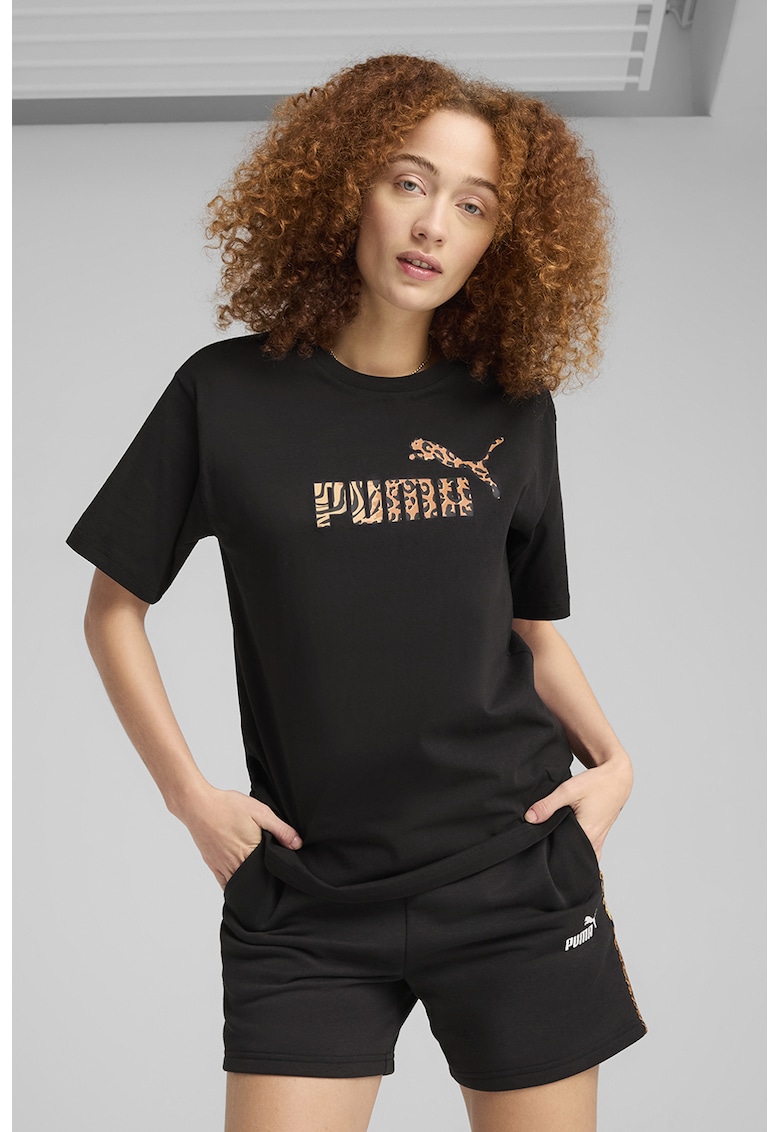 Tricou de bumbac cu imprimeu logo