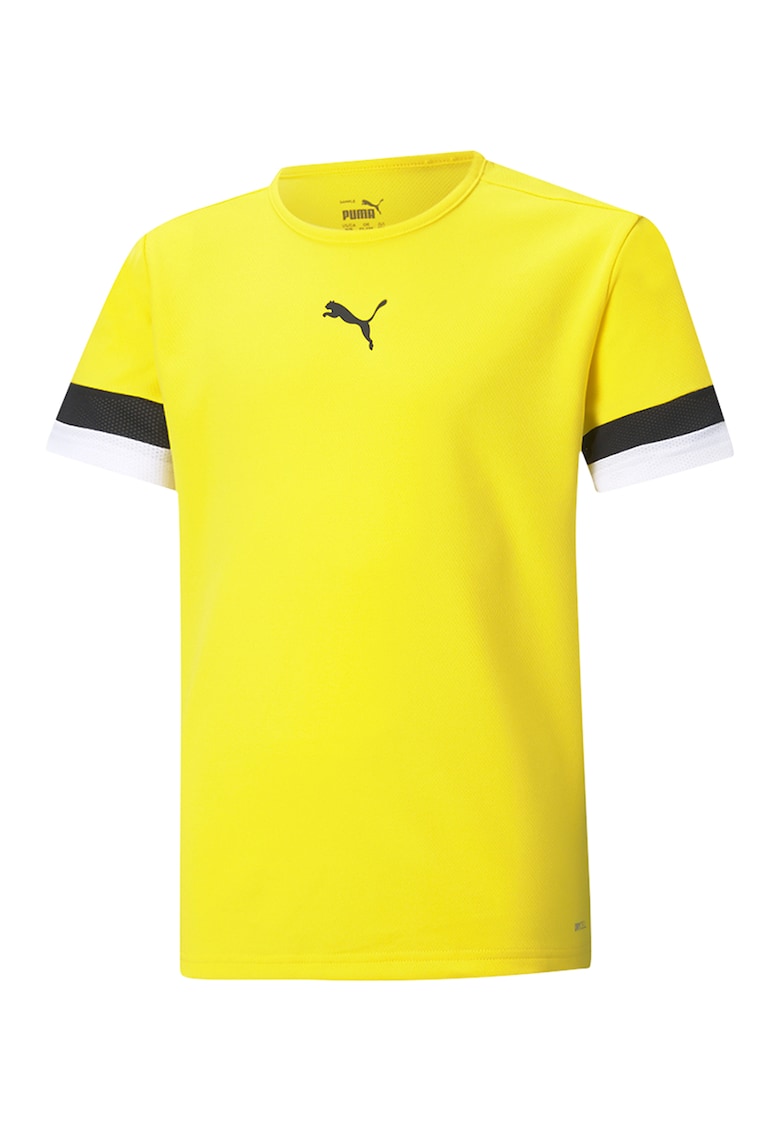 Tricou cu decolteu la baza gatului si imprimeu logo pentru fotbal