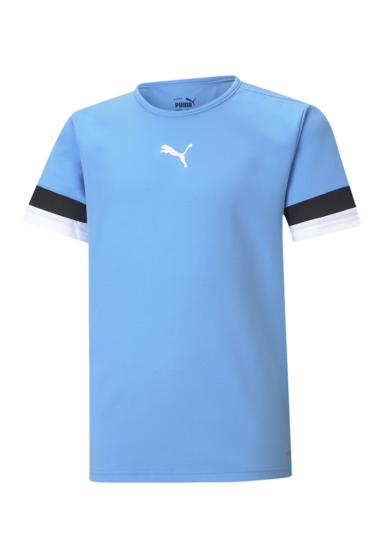 Tricou cu decolteu la baza gatului si imprimeu logo pentru fotbal