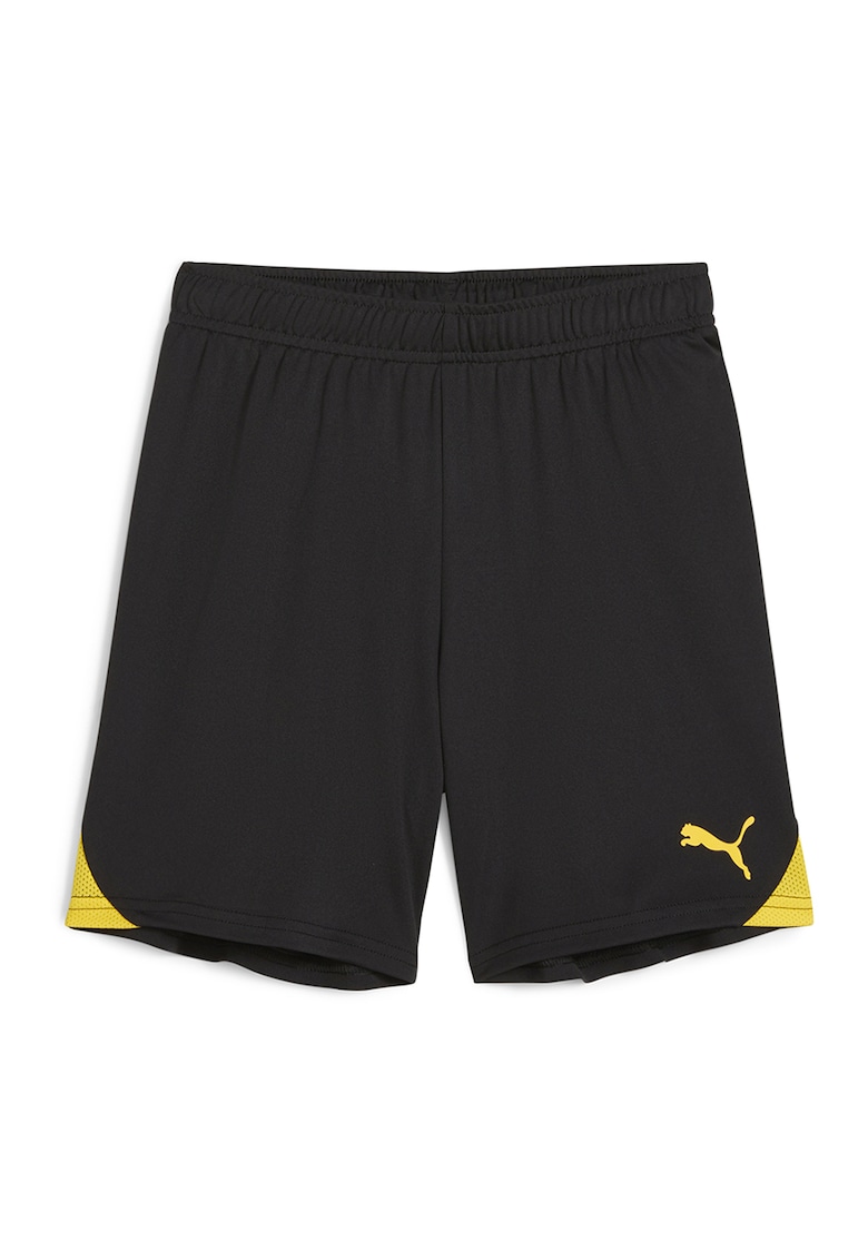 Pantaloni scurti cu logo pentru fotbal - Negru stins