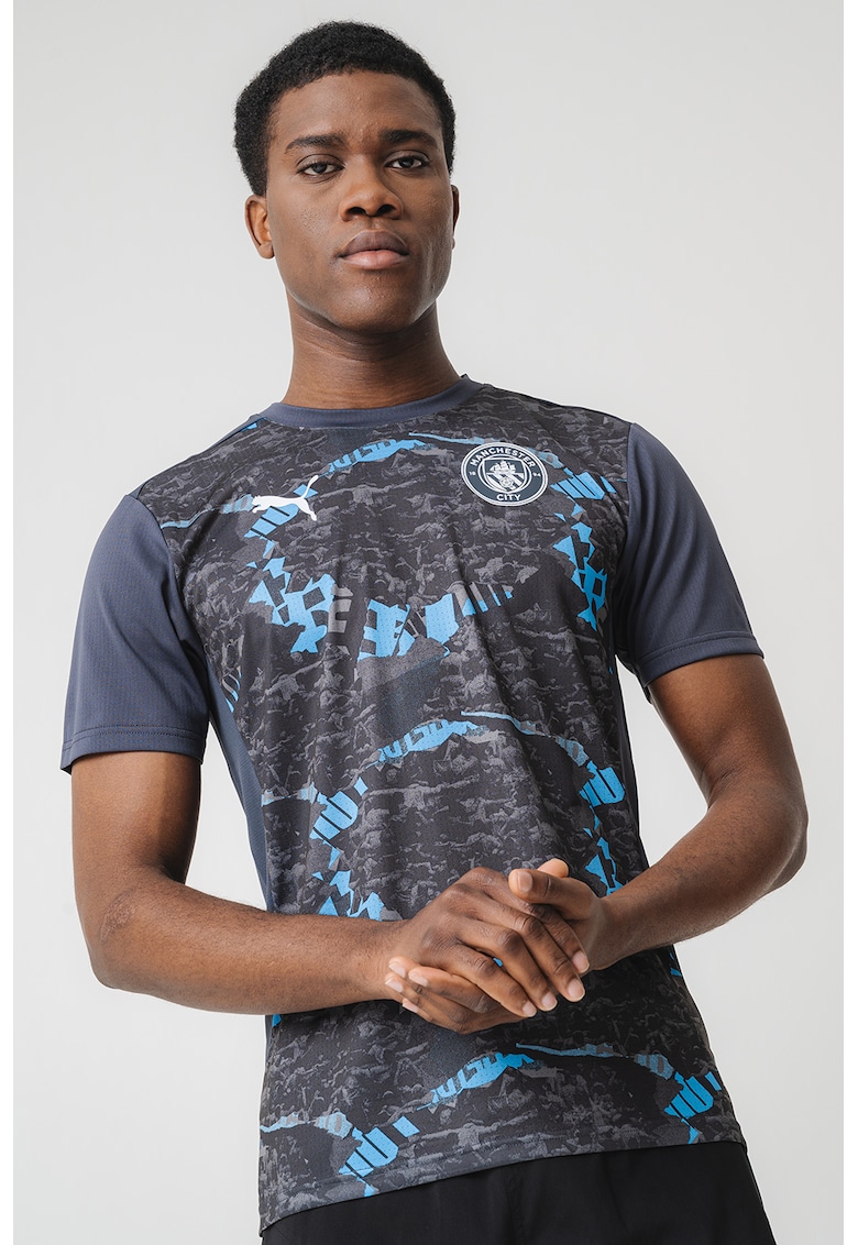 Tricou cu decolteu la baza gatului si imprimeu