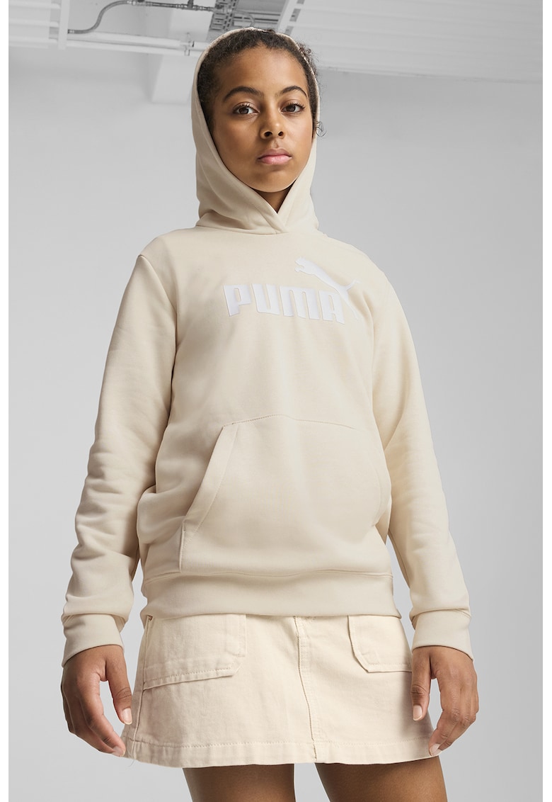 Hanorac cu imprimeu logo - Alb/Bej deschis