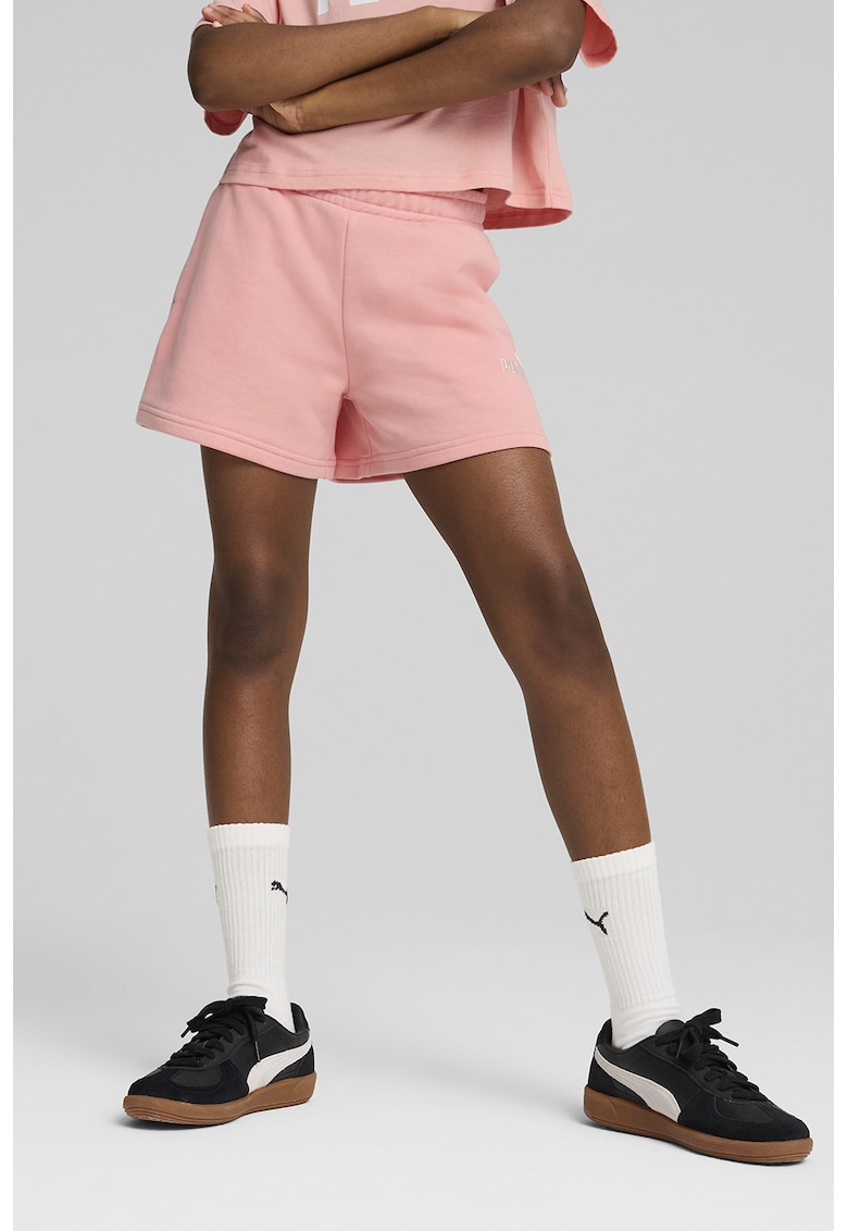 Pantaloni scurti cu logo brodat Pantaloni scurti cu logo brodat