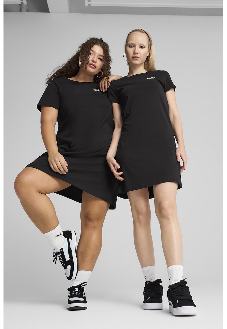 Rochie-tricou cu detaliu logo