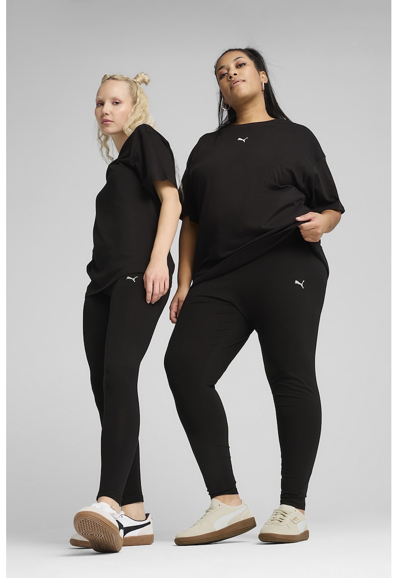 Colanti din amestec de bumbac cu detaliu logo