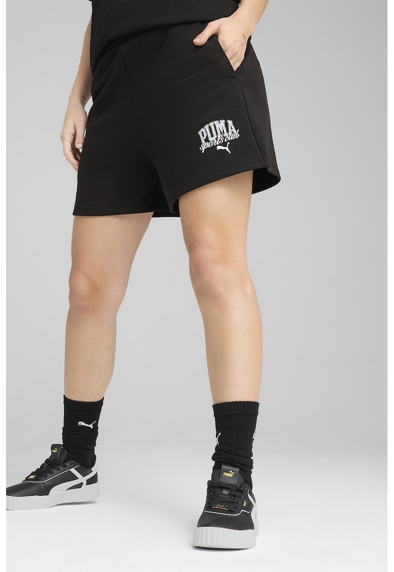 Pantaloni scurti cu snur de ajustare si buzunare laterale