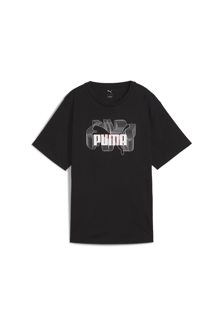 Tricou relaxed fit cu logo