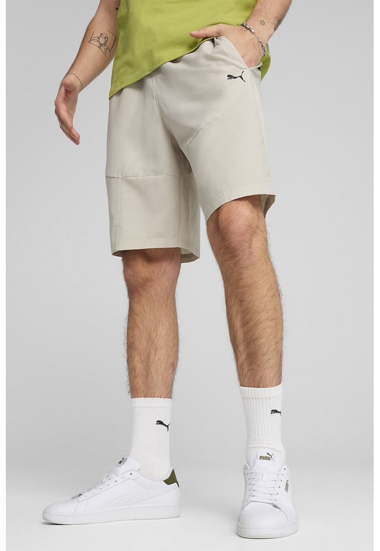 Pantaloni scurti cu buzunare laterale - Gri deschis