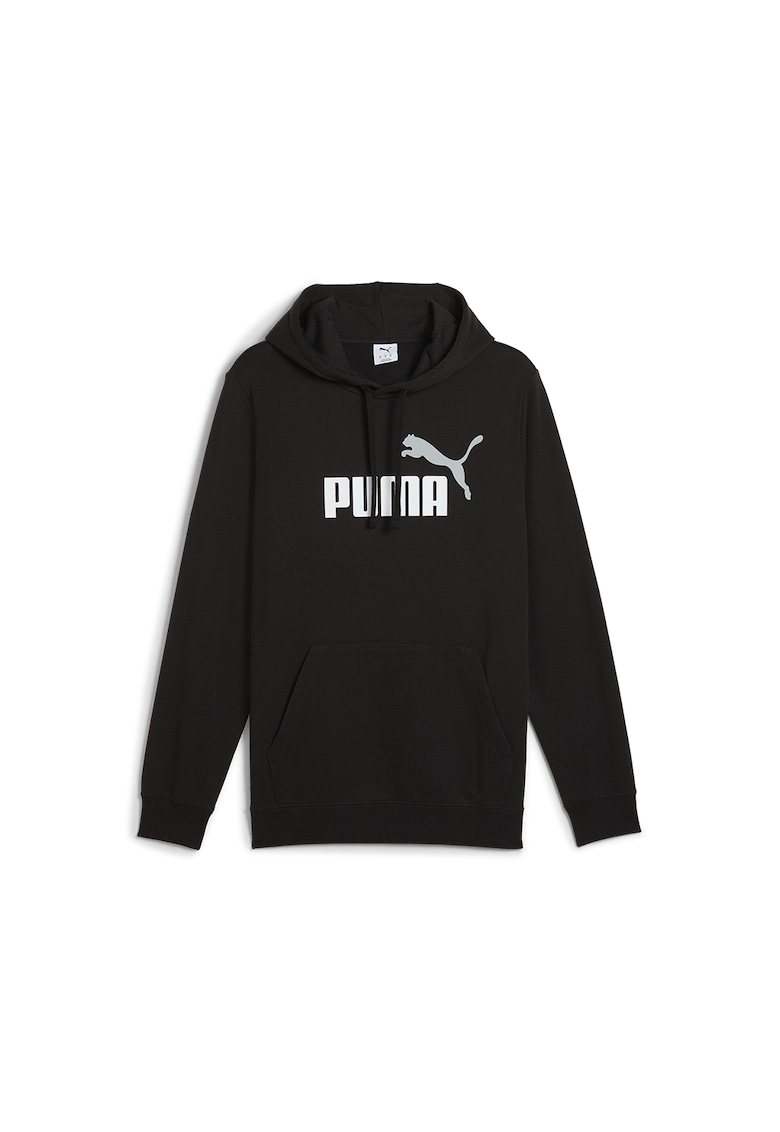 Hanorac cu buzunar kangaroo - Alb/Negru