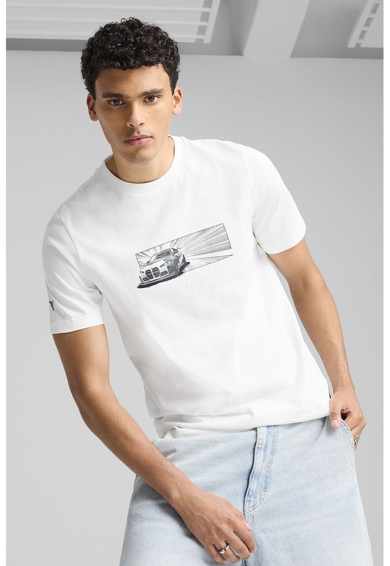 Tricou din bumbac cu decolteu la baza gatului Tricou din bumbac cu decolteu la baza gatului