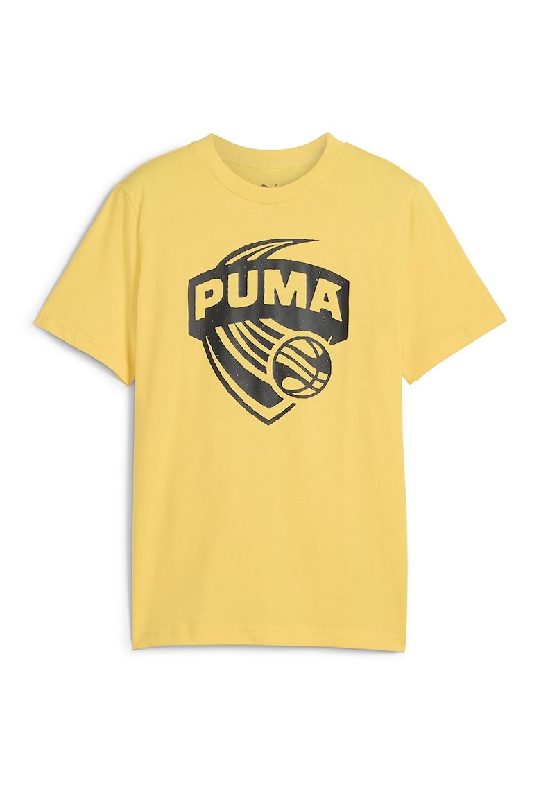 Tricou din bumbac cu imprimeu logo - pentru baschet