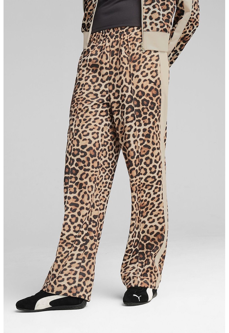 Pantaloni de trening cu croiala relaxed-fit T7 Leo Luxe